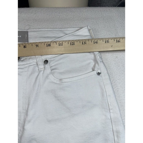 Everlane Womens 27 Regular Pants Jeans Highrise Straight White Ankle Jeans - Picture 2 of 8